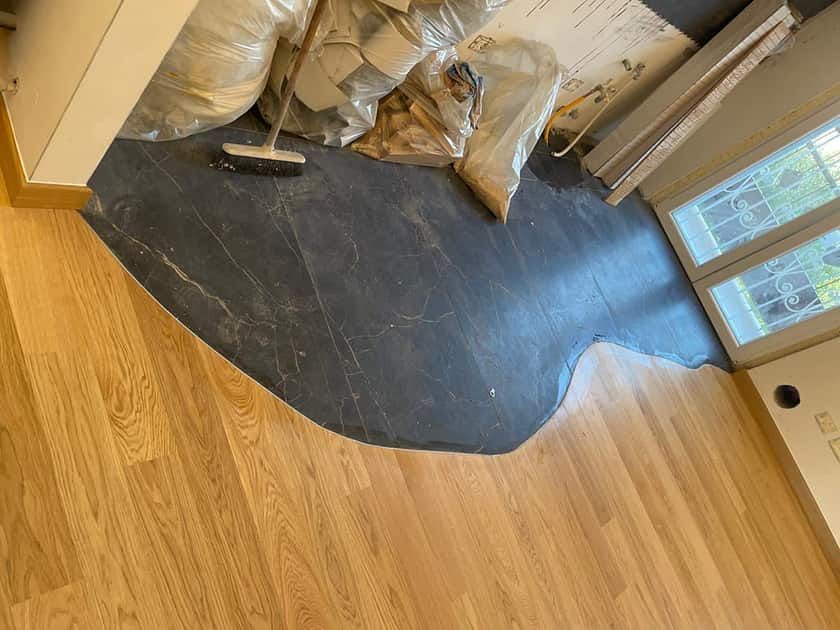 Pavimento in legno posato